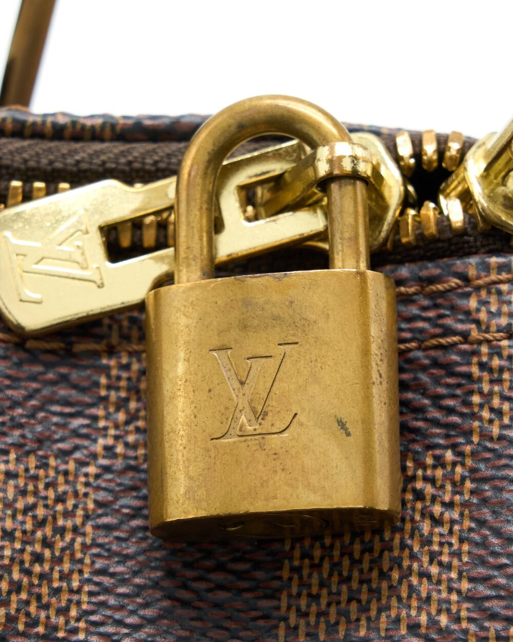 AAA Replica Louis Vuitton LV SPEEDY 25 DAMIER EBENE GHW