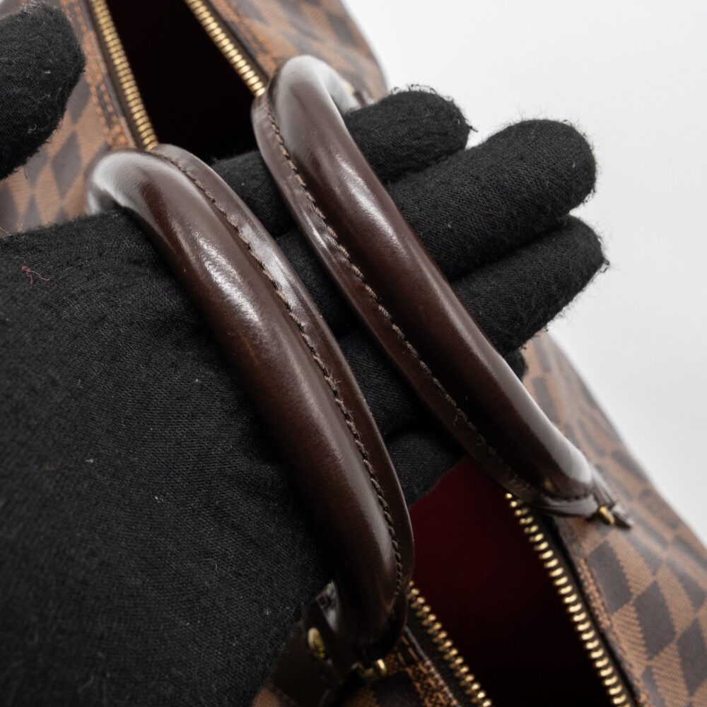 AAA Replica Louis Vuitton LV SPEEDY 35 DAMIER EBENE GHW