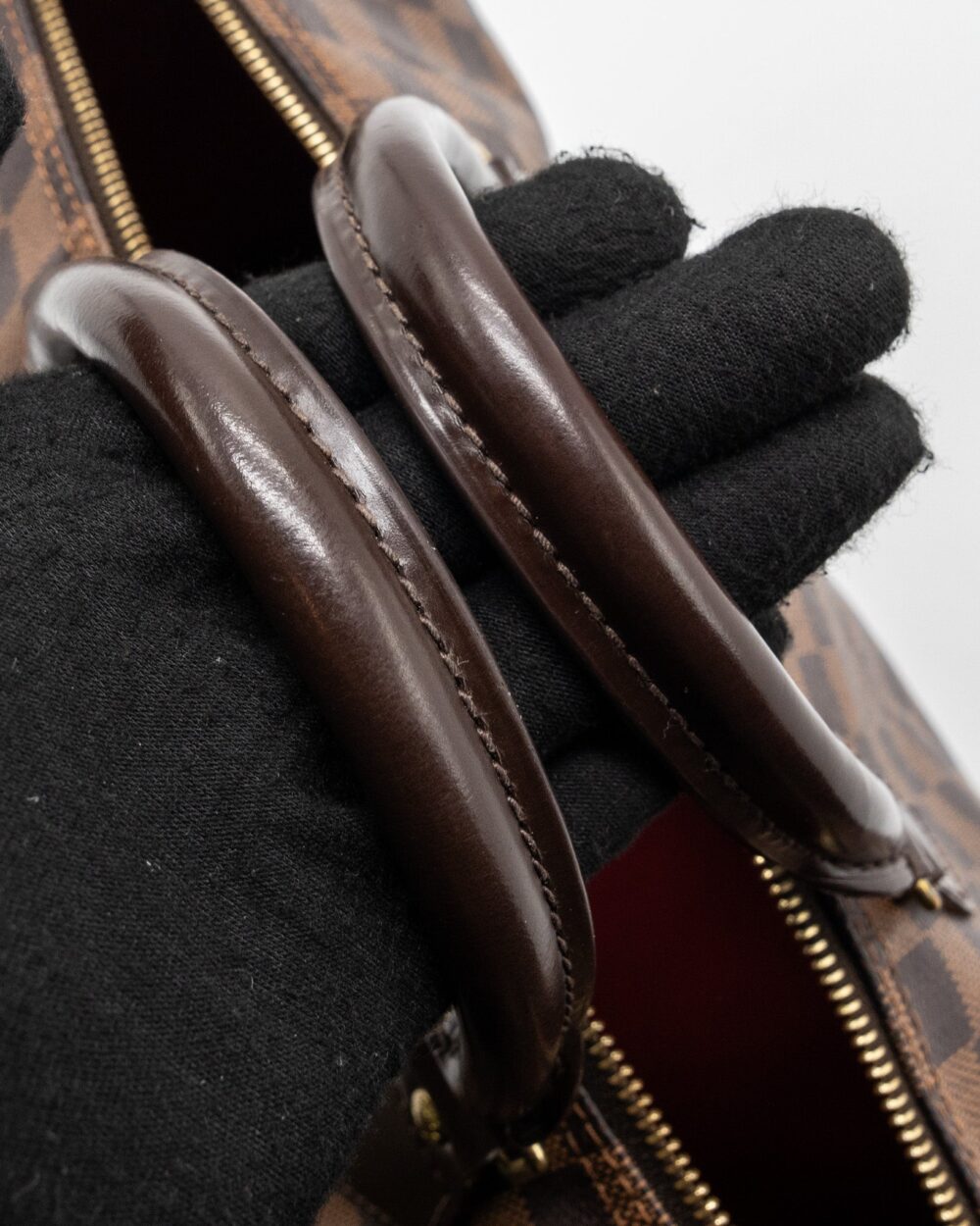 AAA Replica Louis Vuitton LV SPEEDY 35 DAMIER EBENE GHW
