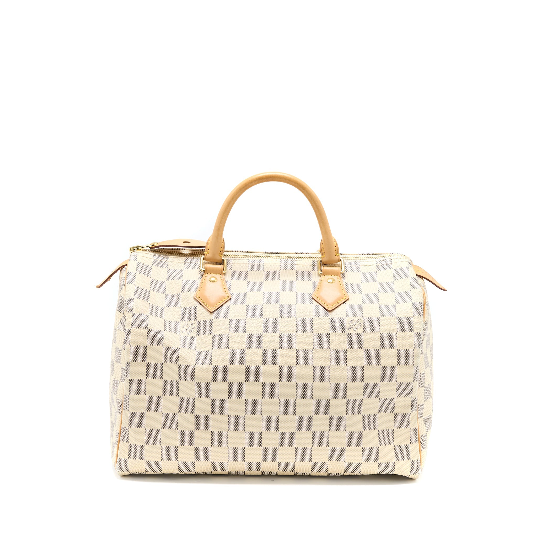 AAA Replica Louis Vuitton LV SPEEDY 30 DAMIER AZUR CANVAS GHW