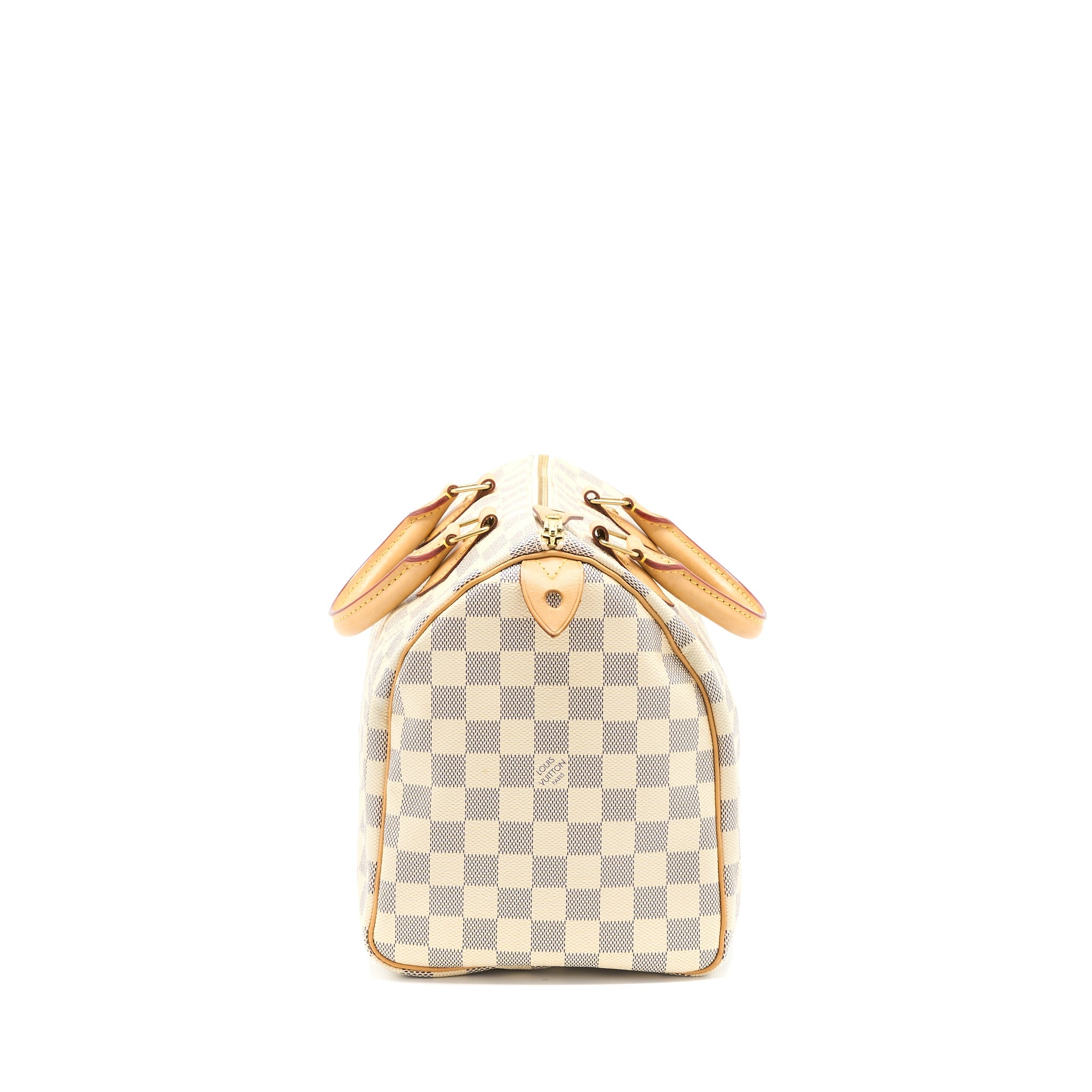 AAA Replica Louis Vuitton LV SPEEDY 30 DAMIER AZUR CANVAS GHW