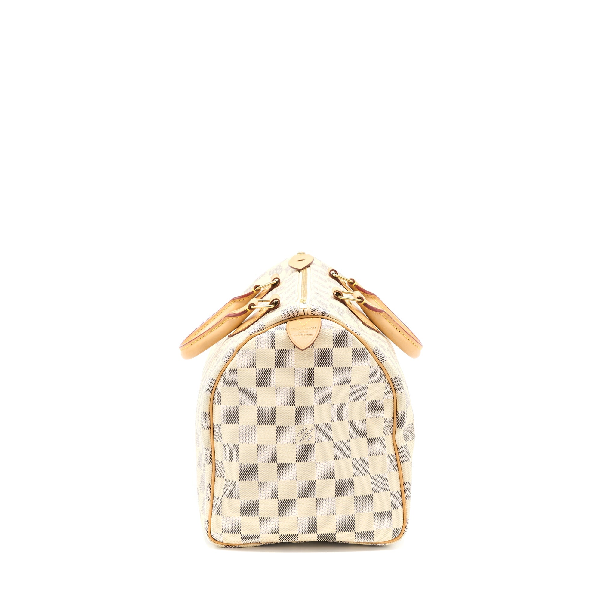 AAA Replica Louis Vuitton LV SPEEDY 30 DAMIER AZUR CANVAS GHW
