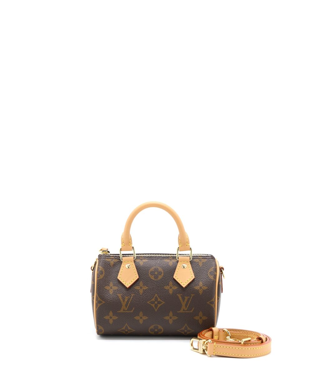 AAA Replica Louis Vuitton LV NANO SPEEDY MONOGRAM CANVAS GHW (NEW VERSION)