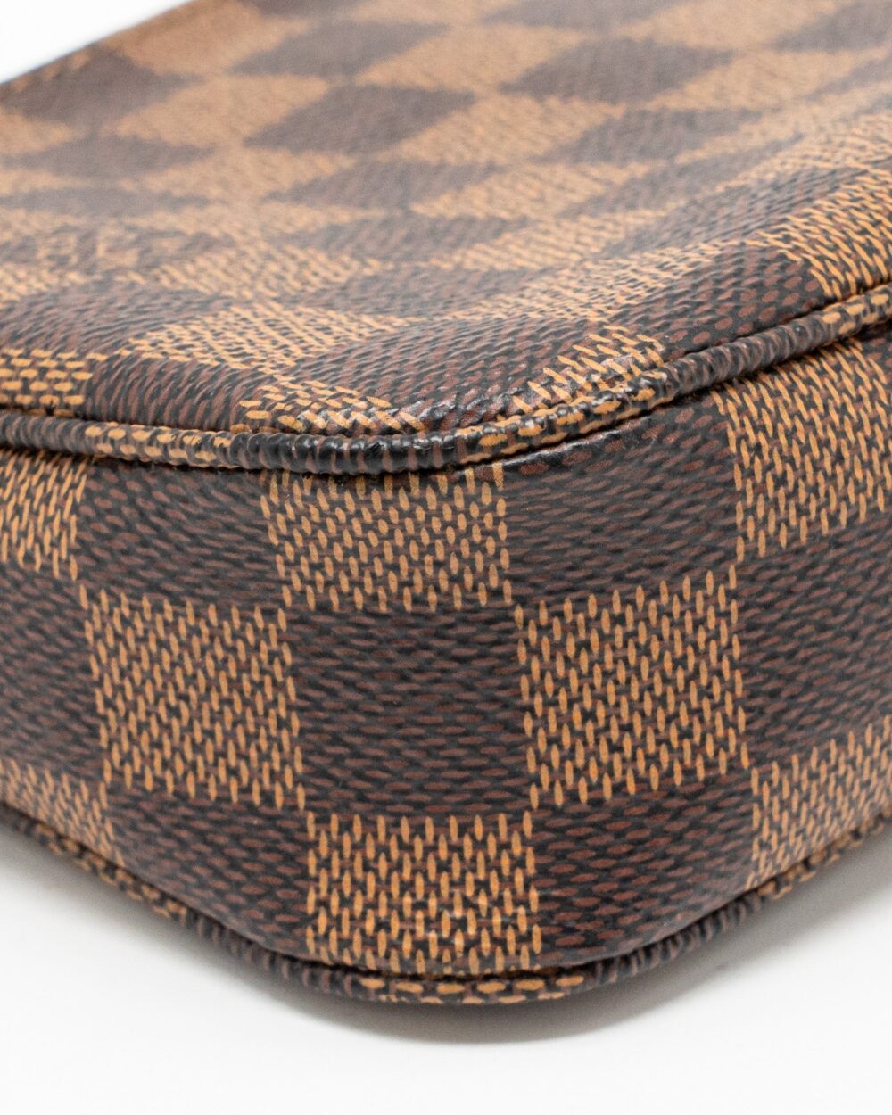 AAA Replica Louis Vuitton LV POCHETTE ACCESSOIRES DAMIER EBENE CANVAS GHW