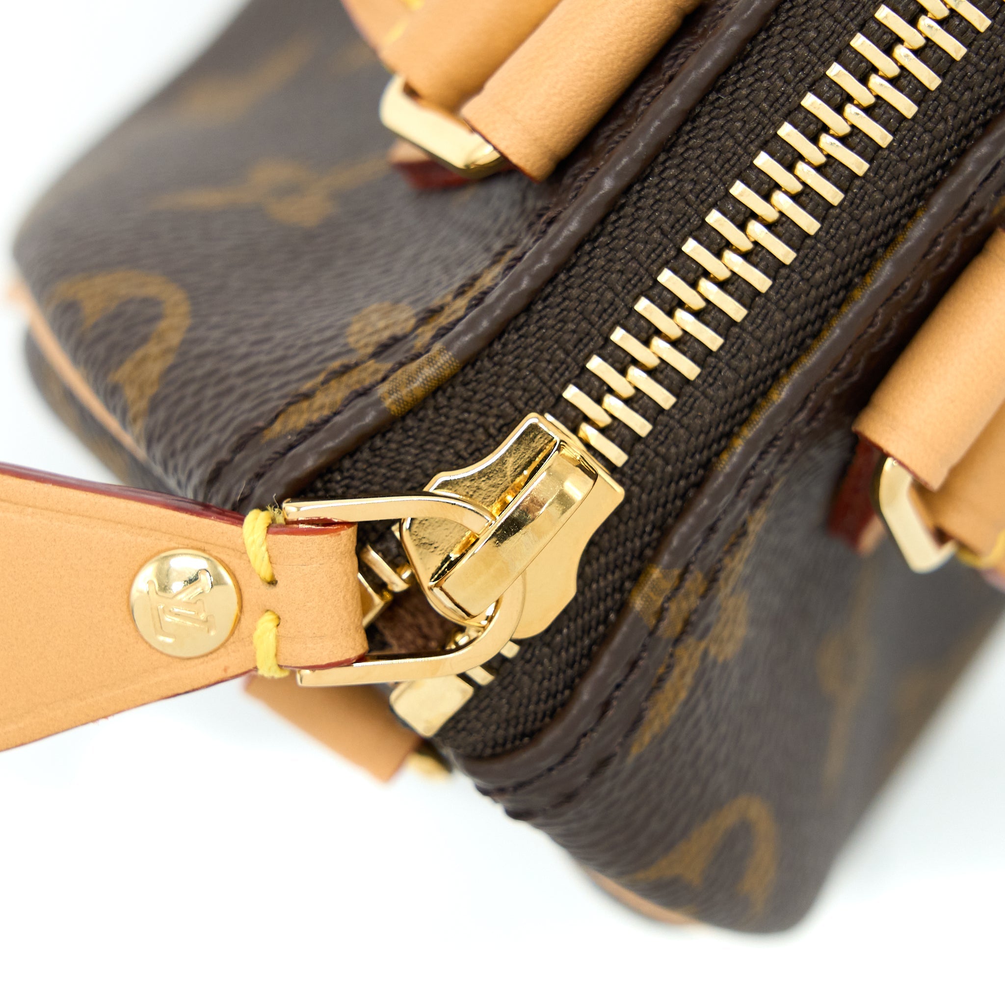 AAA Replica Louis Vuitton LV NANO SPEEDY MONOGRAM CANVAS GHW (NEW VERSION)