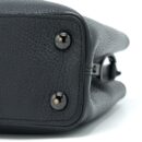 AAA Replica Louis Vuitton LV CAPUCINES BB TAURILLON SO BLACK WITH BLACK HARDWARE