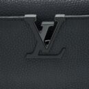 AAA Replica Louis Vuitton LV CAPUCINES BB TAURILLON SO BLACK WITH BLACK HARDWARE