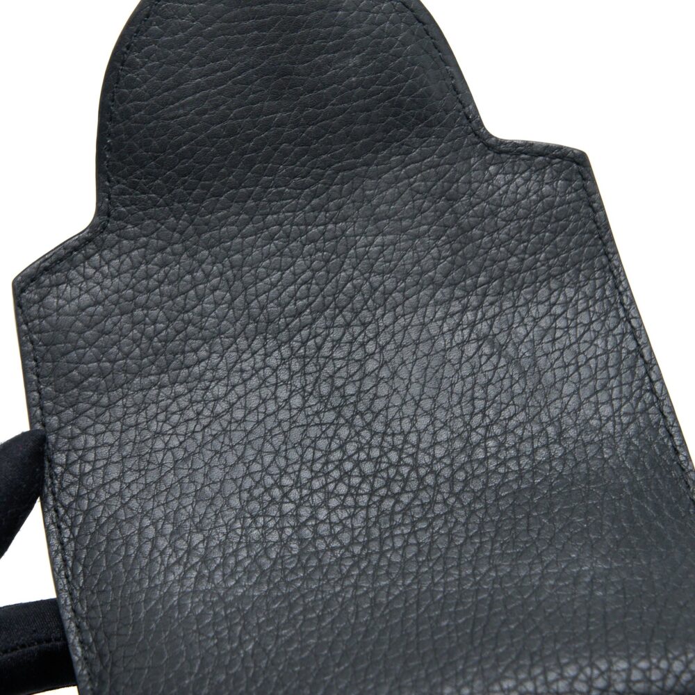 AAA Replica Louis Vuitton LV CAPUCINES BB TAURILLON SO BLACK WITH BLACK HARDWARE