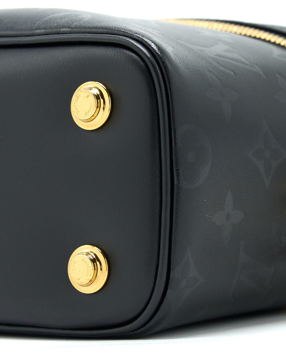 AAA Replica Louis Vuitton LV VANITY PM MONOGRAM LAMBSKIN BLACK GHW