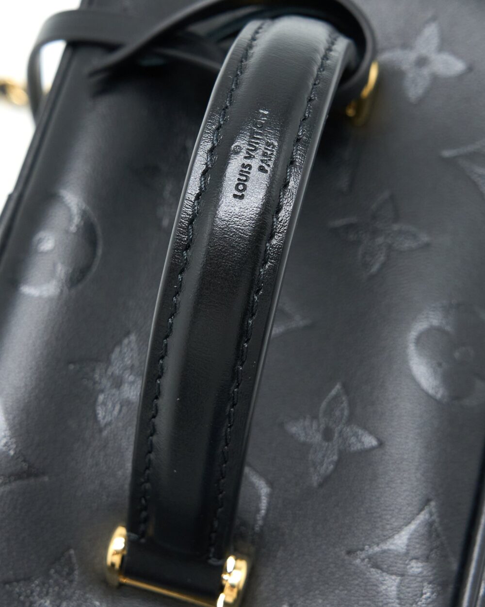 AAA Replica Louis Vuitton LV VANITY PM MONOGRAM LAMBSKIN BLACK GHW