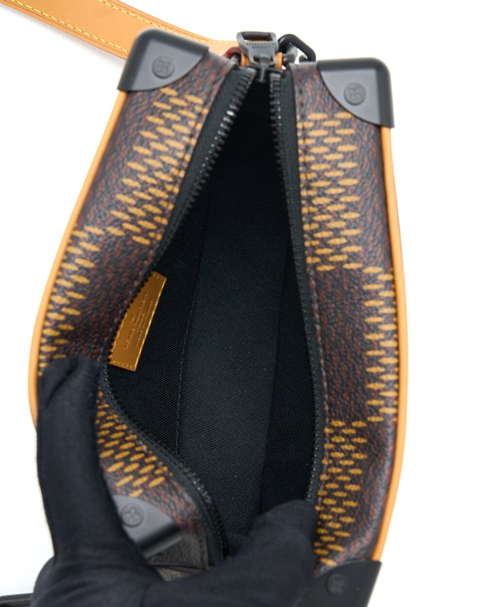 AAA Replica Louis Vuitton LV X NIGO MINI SOFT TRUNK DAMIER EBENE MATTE BLACK HARDWARE