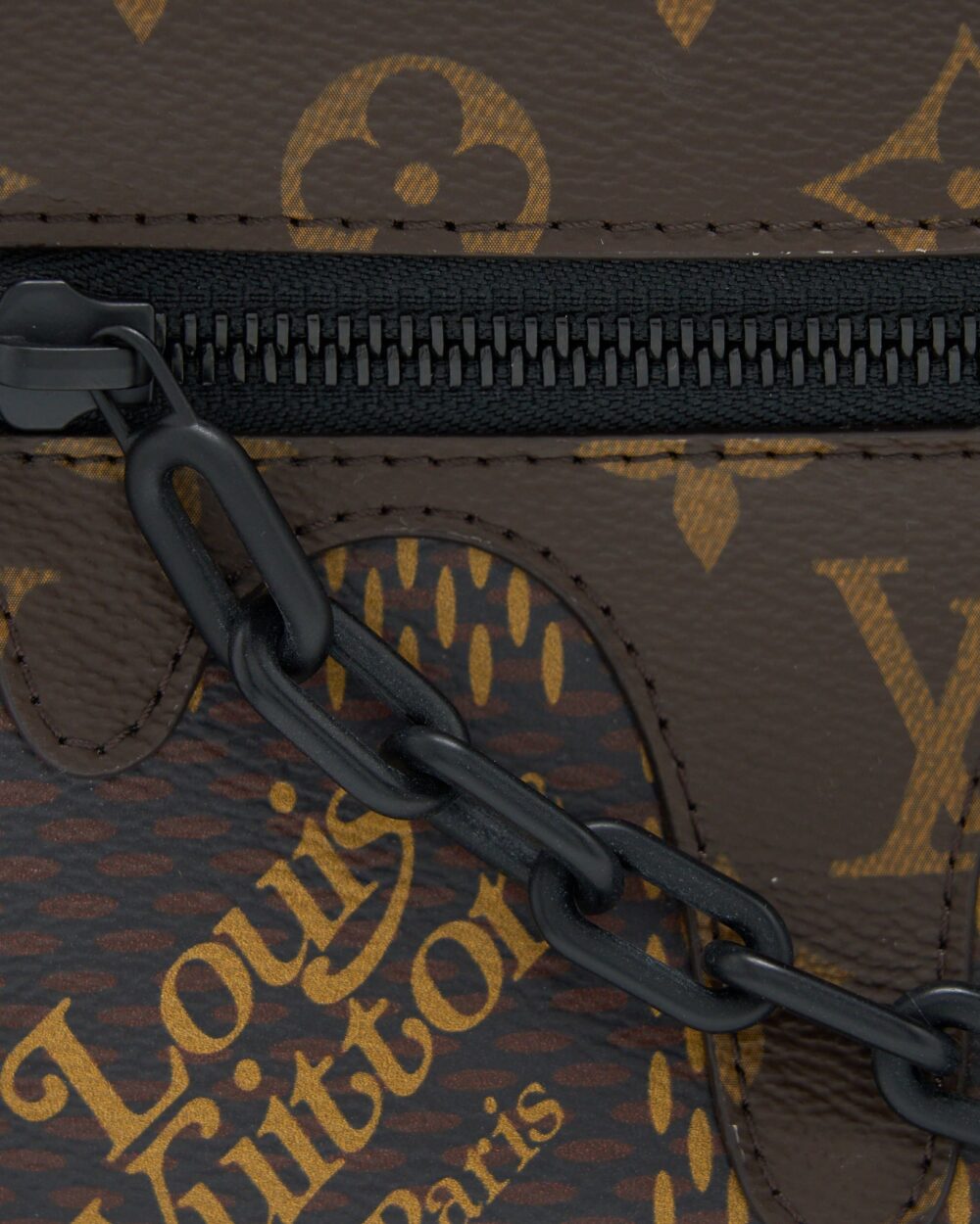 AAA Replica Louis Vuitton LV X NIGO MINI SOFT TRUNK DAMIER EBENE MATTE BLACK HARDWARE