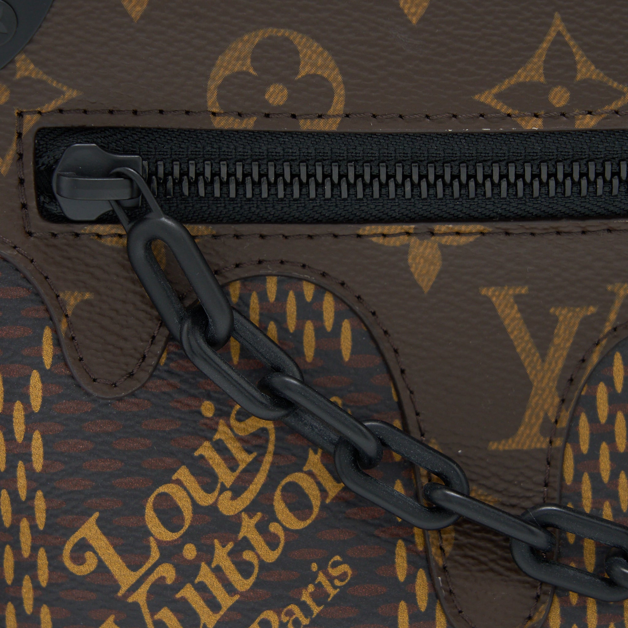 AAA Replica Louis Vuitton LV X NIGO MINI SOFT TRUNK DAMIER EBENE MATTE BLACK HARDWARE