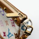 AAA Replica Louis Vuitton LV VINTAGE POCHETTE ACCESSORIES MULTICOLOUR MONOGRAM CANVAS WHITE GHW