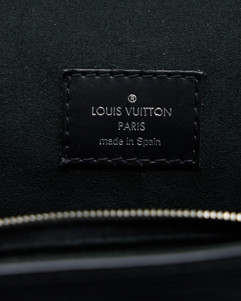 AAA Replica Louis Vuitton LV CLUNY MM EPI BLACK SHW WITH INITIAL S.S