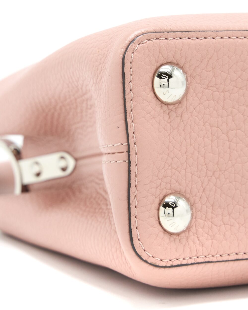 AAA Replica Louis Vuitton LV CAPUCINES BB TAURILLON PINK SHW