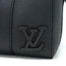 AAA Replica Louis Vuitton LV CITY KEEPALL GRAINED CALFSKIN BLACK WITH BLACK HARDWARE (NEW VERSION)