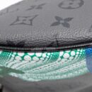 AAA Replica Louis Vuitton LV X YAYOI KUSAMA REVERSE MONOGRAM ECLIPSE MAXI BUMBAG CANVAS GREY/ MULTICOLOUR DARK SILVER HARDWARE