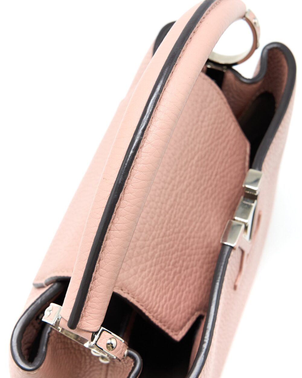 AAA Replica Louis Vuitton LV CAPUCINES BB TAURILLON PINK SHW