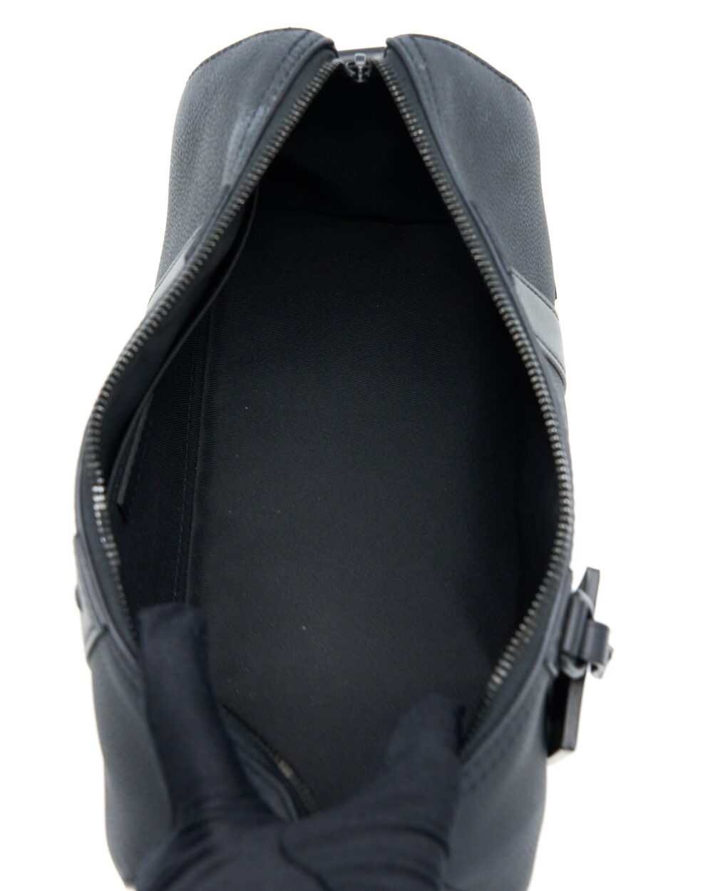 AAA Replica Louis Vuitton LV CITY KEEPALL GRAINED CALFSKIN BLACK WITH BLACK HARDWARE (NEW VERSION)