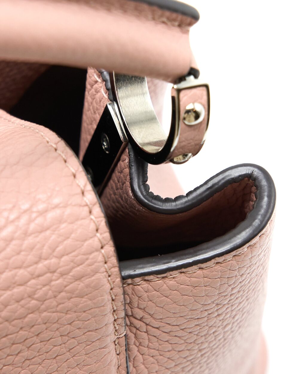 AAA Replica Louis Vuitton LV CAPUCINES BB TAURILLON PINK SHW