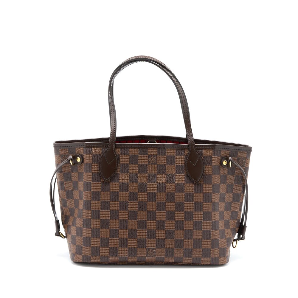 AAA Replica Louis Vuitton LV NEVERFULL PM DAMIER EBENE CANVAS GHW