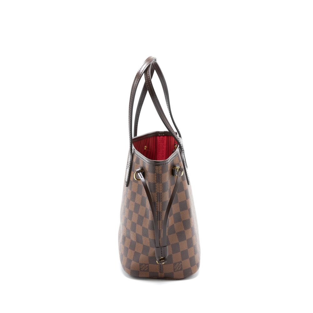 AAA Replica Louis Vuitton LV NEVERFULL PM DAMIER EBENE CANVAS GHW