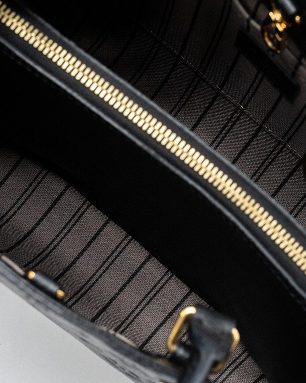 AAA Replica Louis Vuitton LV MONTAIGNE BB MONOGRAM EMPREINTE BLACK GHW