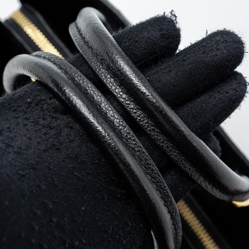 AAA Replica Louis Vuitton LV MONTAIGNE BB MONOGRAM EMPREINTE BLACK GHW