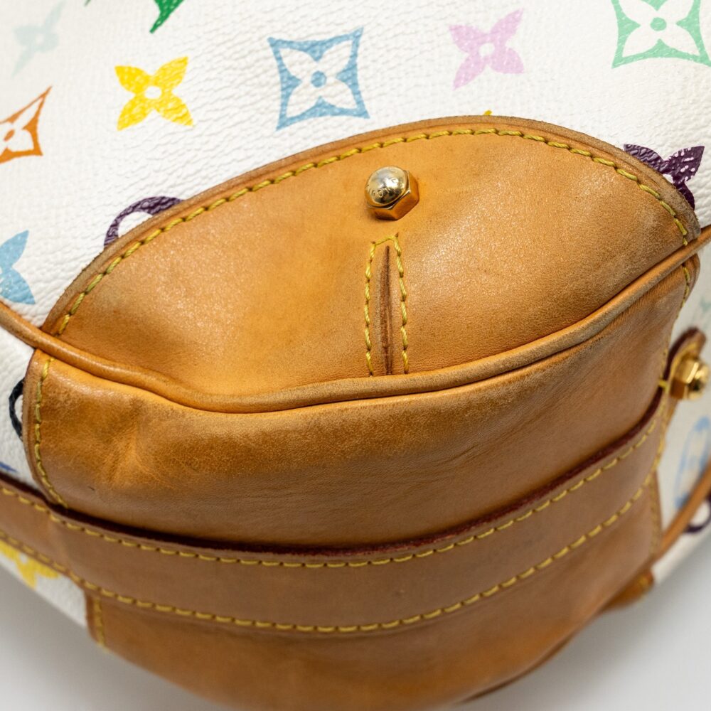 AAA Replica Louis Vuitton LV MURAKAMI GRETA BAG MONOGRAM CANVAS WHITE/MULTICOLOUR GHW