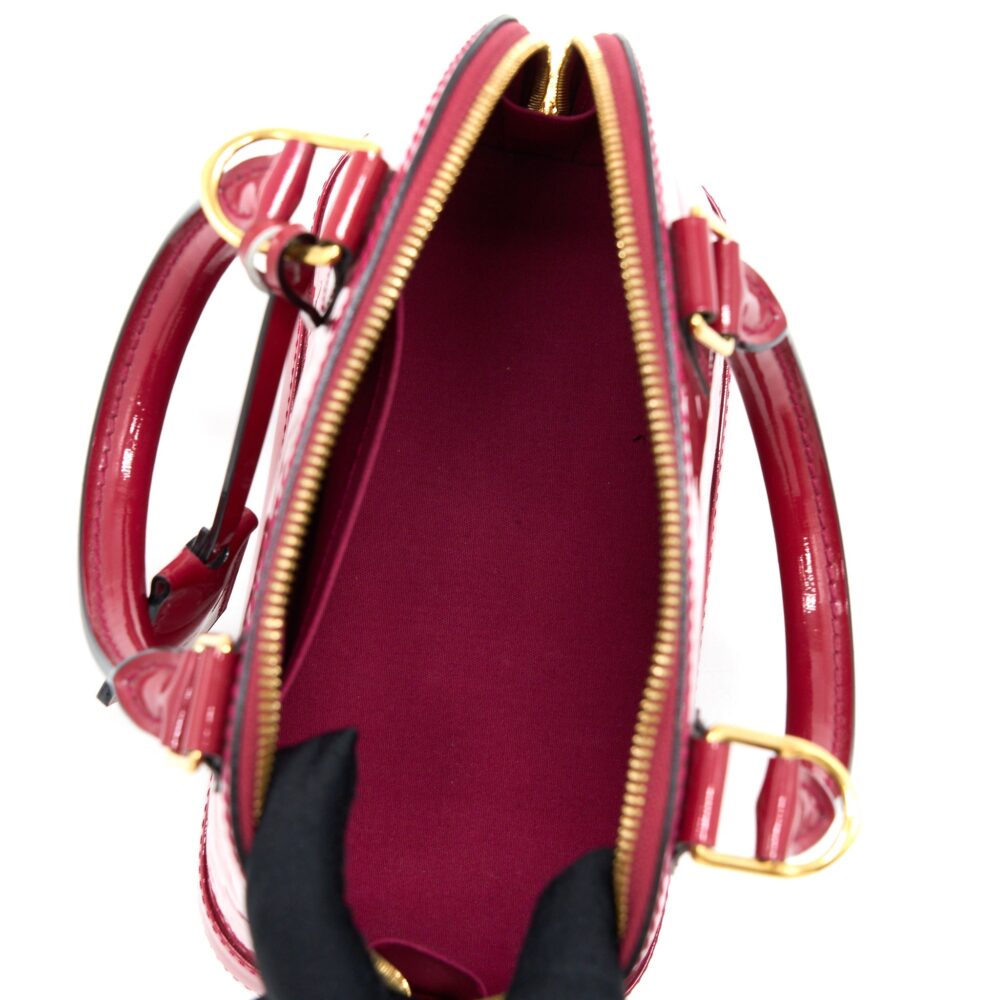 AAA Replica Louis Vuitton LV ALMA BB MONOGRAM VERNICE PINK GHW