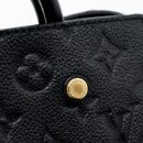 AAA Replica Louis Vuitton LV MONTAIGNE BB MONOGRAM EMPREINTE BLACK GHW
