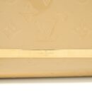 AAA Replica Louis Vuitton LV ANA VERNIS CLUTCH WITH CHAIN PATENT BEIGE GHW