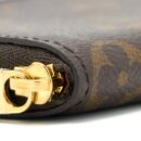 AAA Replica Louis Vuitton LV SMALL ZIP CARDHOLDER MONOGRAM CANVAS GHW