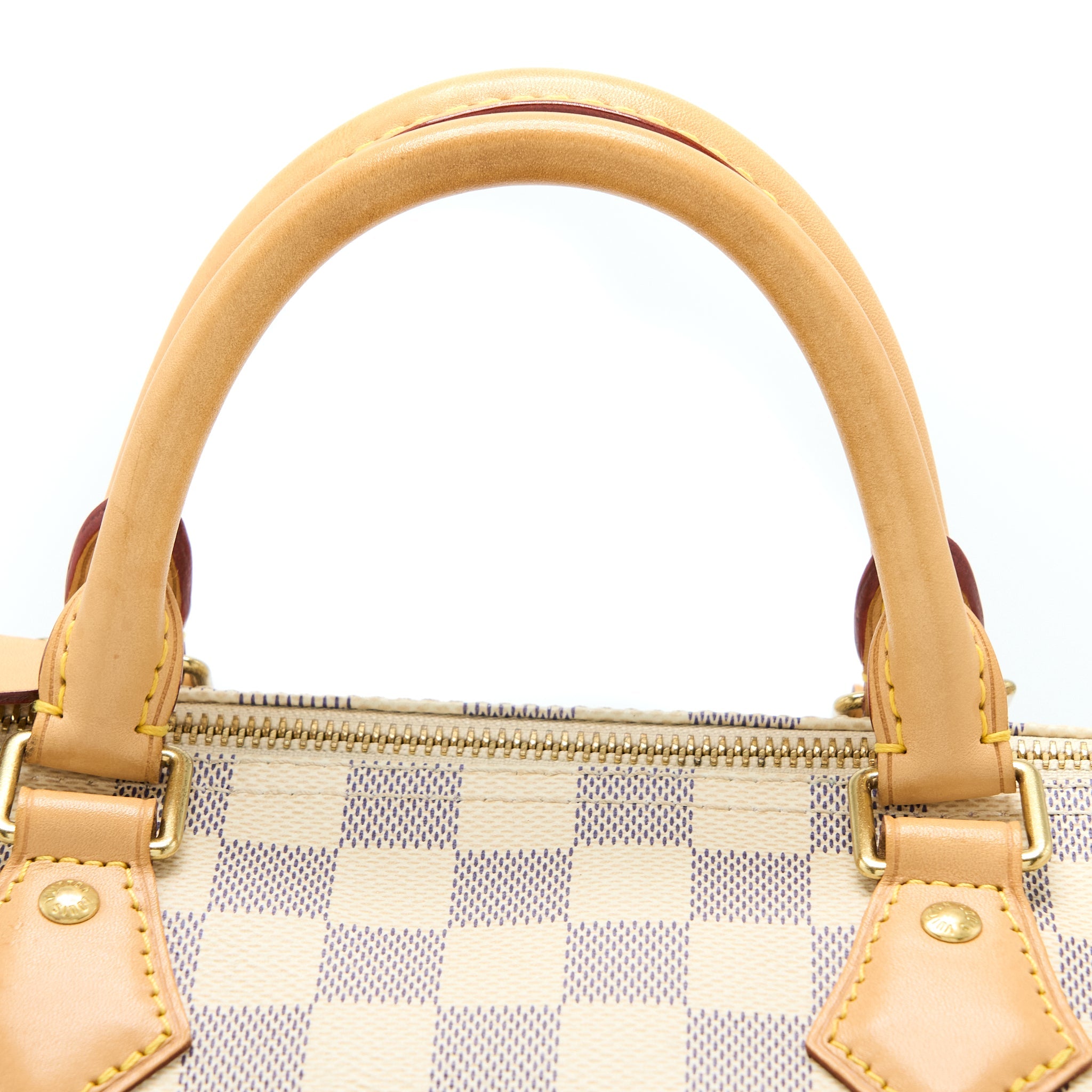 AAA Replica Louis Vuitton LV SPEEDY 30 DAMIER AZUR CANVAS GHW