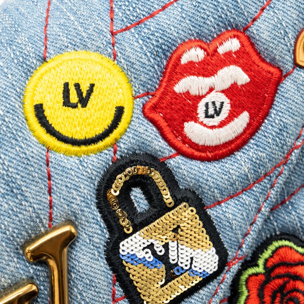 AAA Replica Louis Vuitton LV NEW WAVE FLAP CHAIN BAG LIMITED EDITION DENIM BLUE/ MULTICOLOR GHW