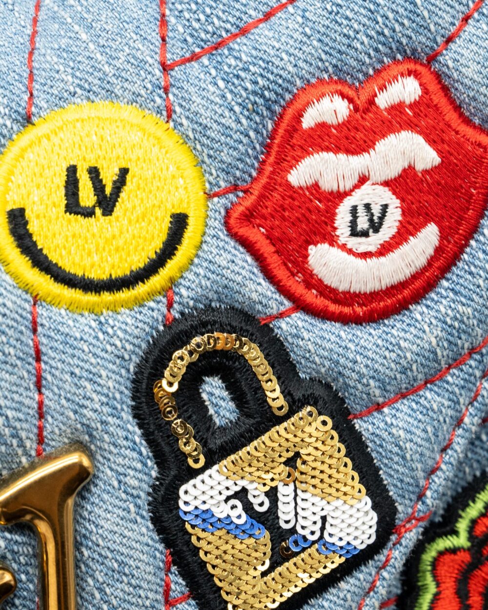 AAA Replica Louis Vuitton LV NEW WAVE FLAP CHAIN BAG LIMITED EDITION DENIM BLUE/ MULTICOLOR GHW
