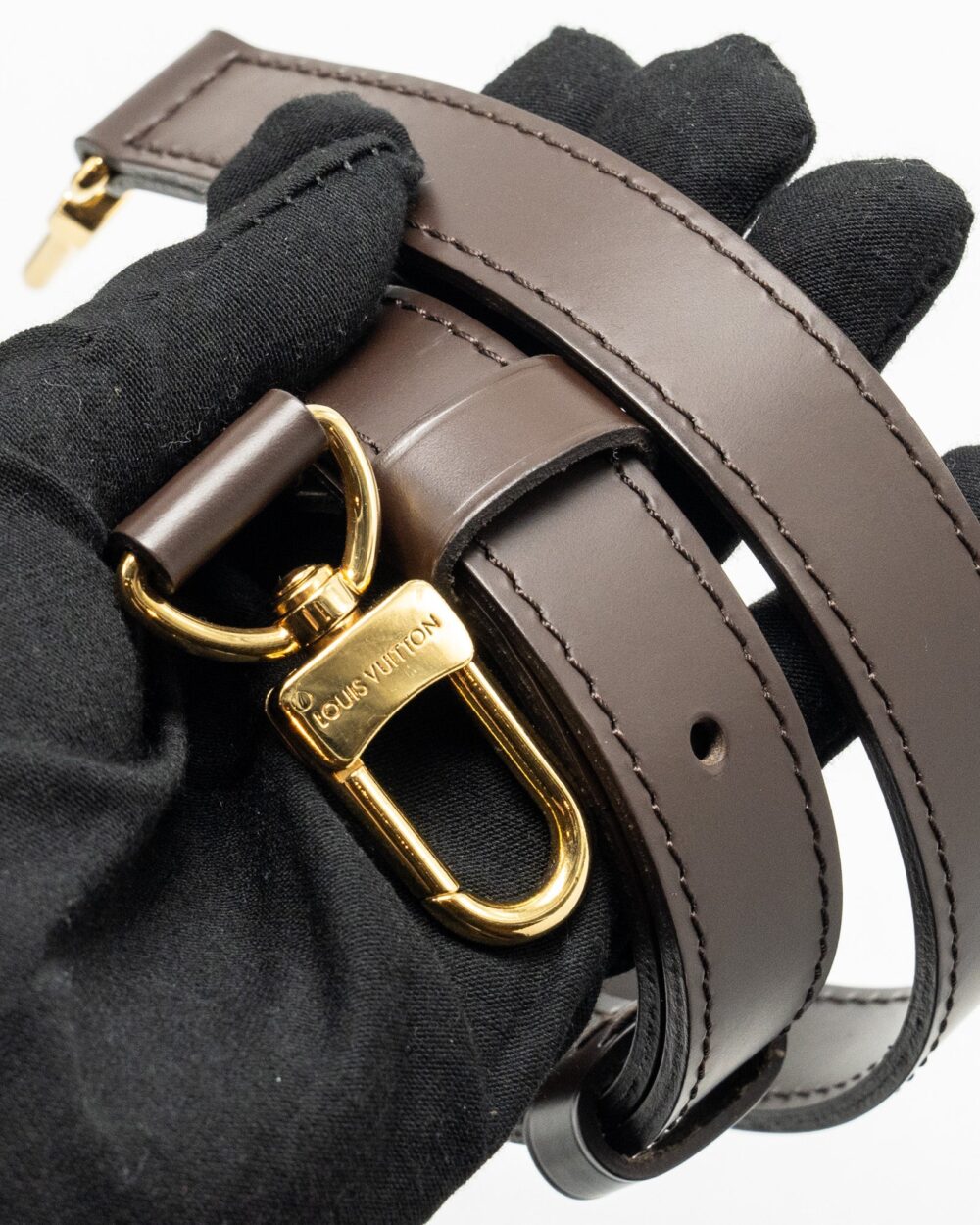 AAA Replica Louis Vuitton LV SPEEDY BANDOULIERE 25 DAMIER EBENE CANVAS GHW