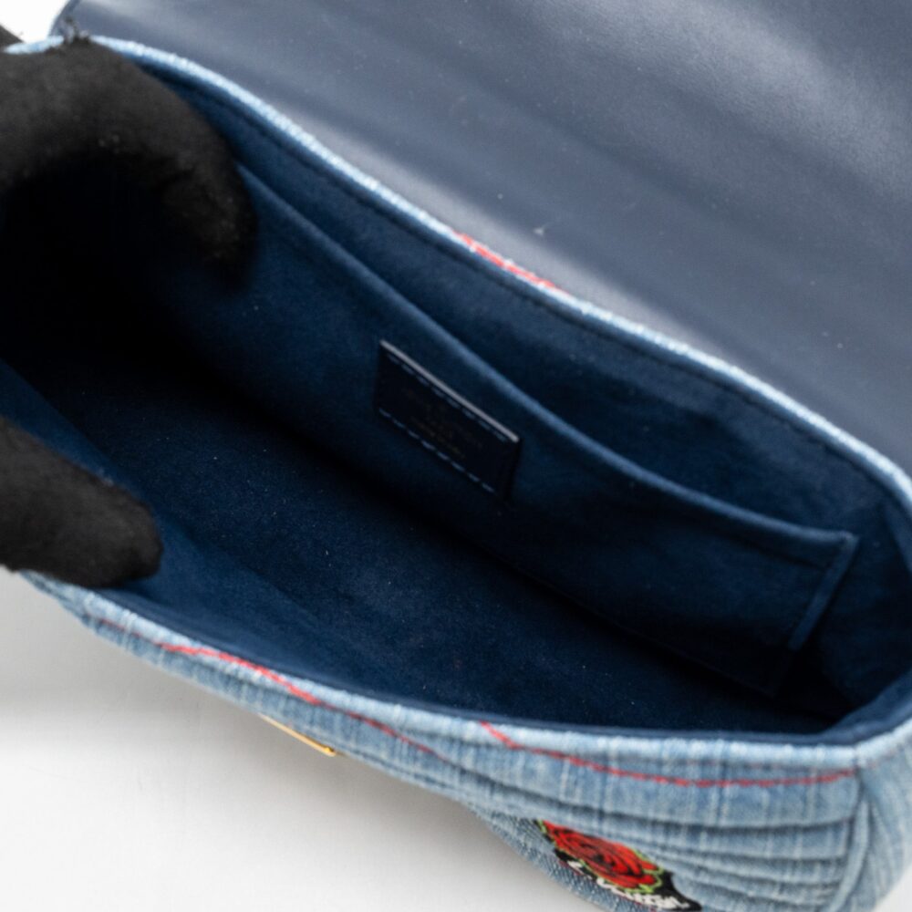 AAA Replica Louis Vuitton LV NEW WAVE FLAP CHAIN BAG LIMITED EDITION DENIM BLUE/ MULTICOLOR GHW