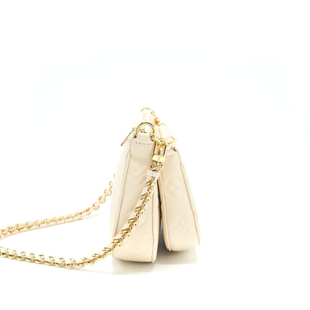 AAA Replica Louis Vuitton LV MULTI POCHETTE WHITE