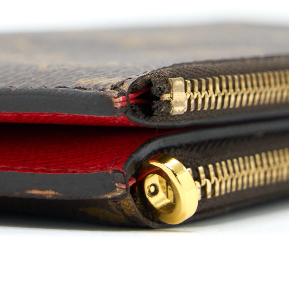 AAA Replica Louis Vuitton LV DOUBLE ZIPPER WALLET MONOGRAM CANVAS GHW