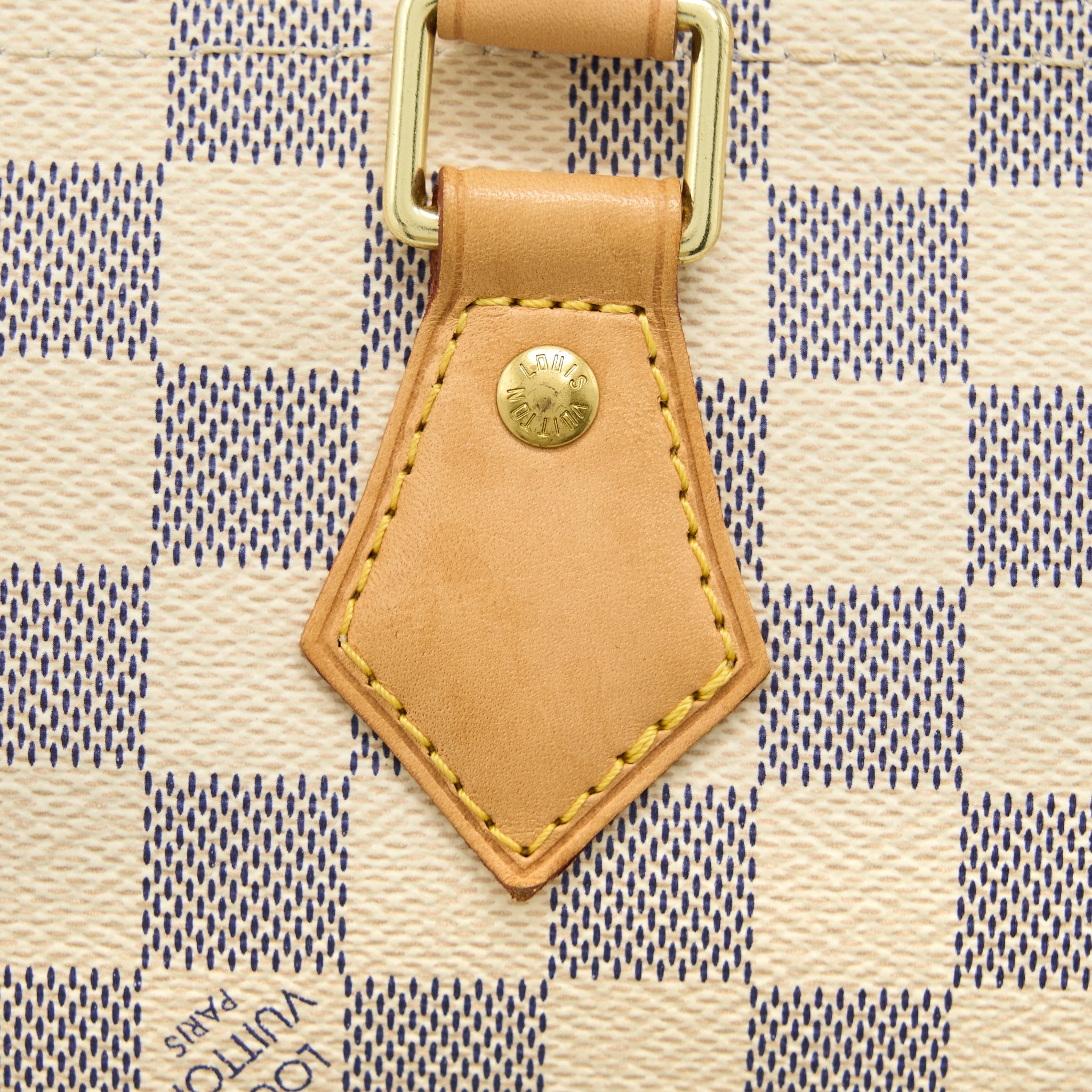AAA Replica Louis Vuitton LV SPEEDY 30 DAMIER AZUR CANVAS GHW