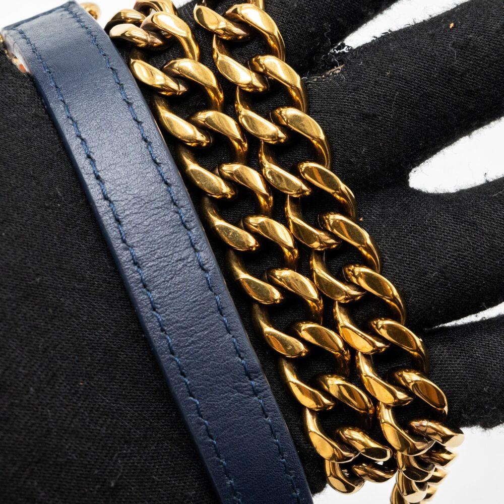 AAA Replica Louis Vuitton LV NEW WAVE FLAP CHAIN BAG LIMITED EDITION DENIM BLUE/ MULTICOLOR GHW