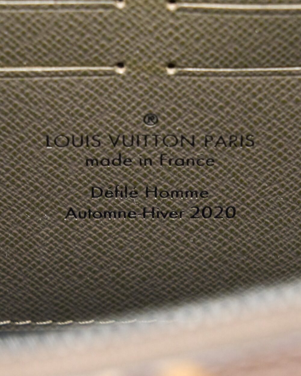 AAA Replica Louis Vuitton LV SOFT TRUNK WALLET TAIGA/MONOGRAM CANVAS KHAKI GREEN BLACK HARDWARE