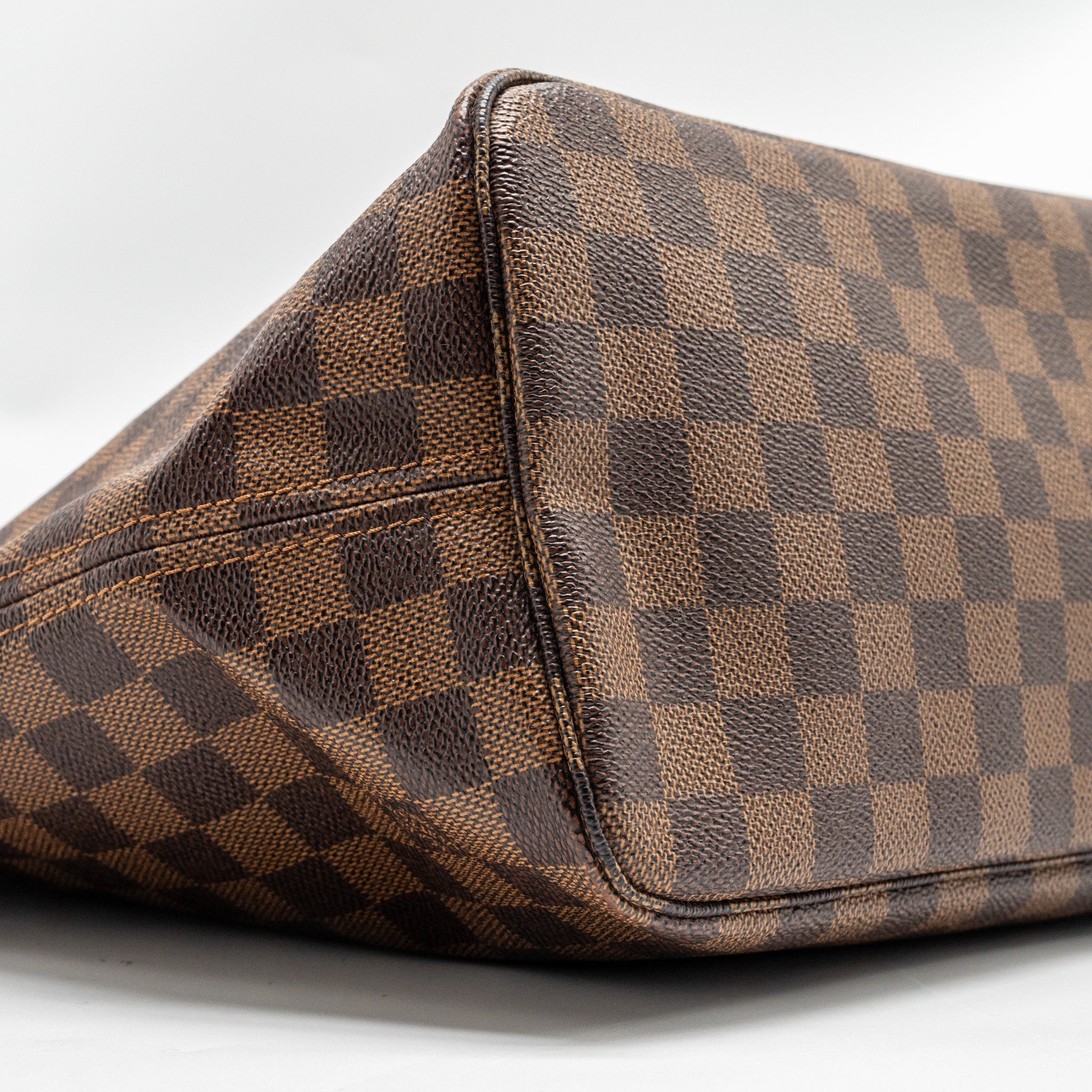 AAA Replica Louis Vuitton LV NEVERFULL MM DAMIER EBENE CANVAS GHW