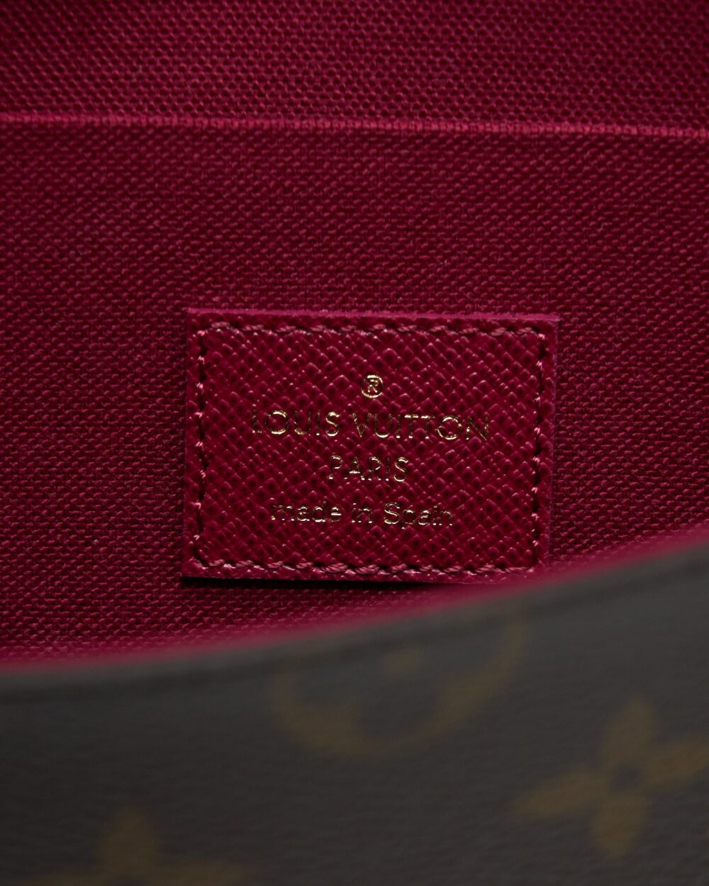 AAA Replica Louis Vuitton LV FELICIE POCHETTE MONOGRAM CANVAS RED GHW