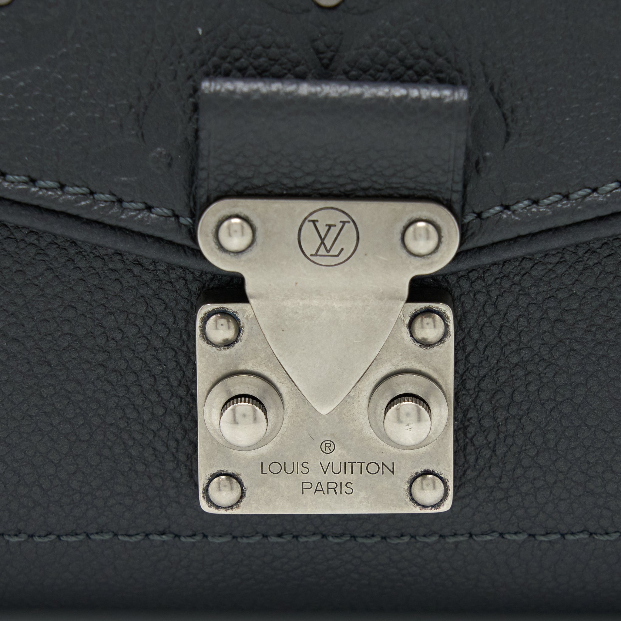 AAA Replica Louis Vuitton LV SAINT GERMAINE CROSSBODY BAG MONOGRAM EMPREINTE BLACK BRUSHED SHW