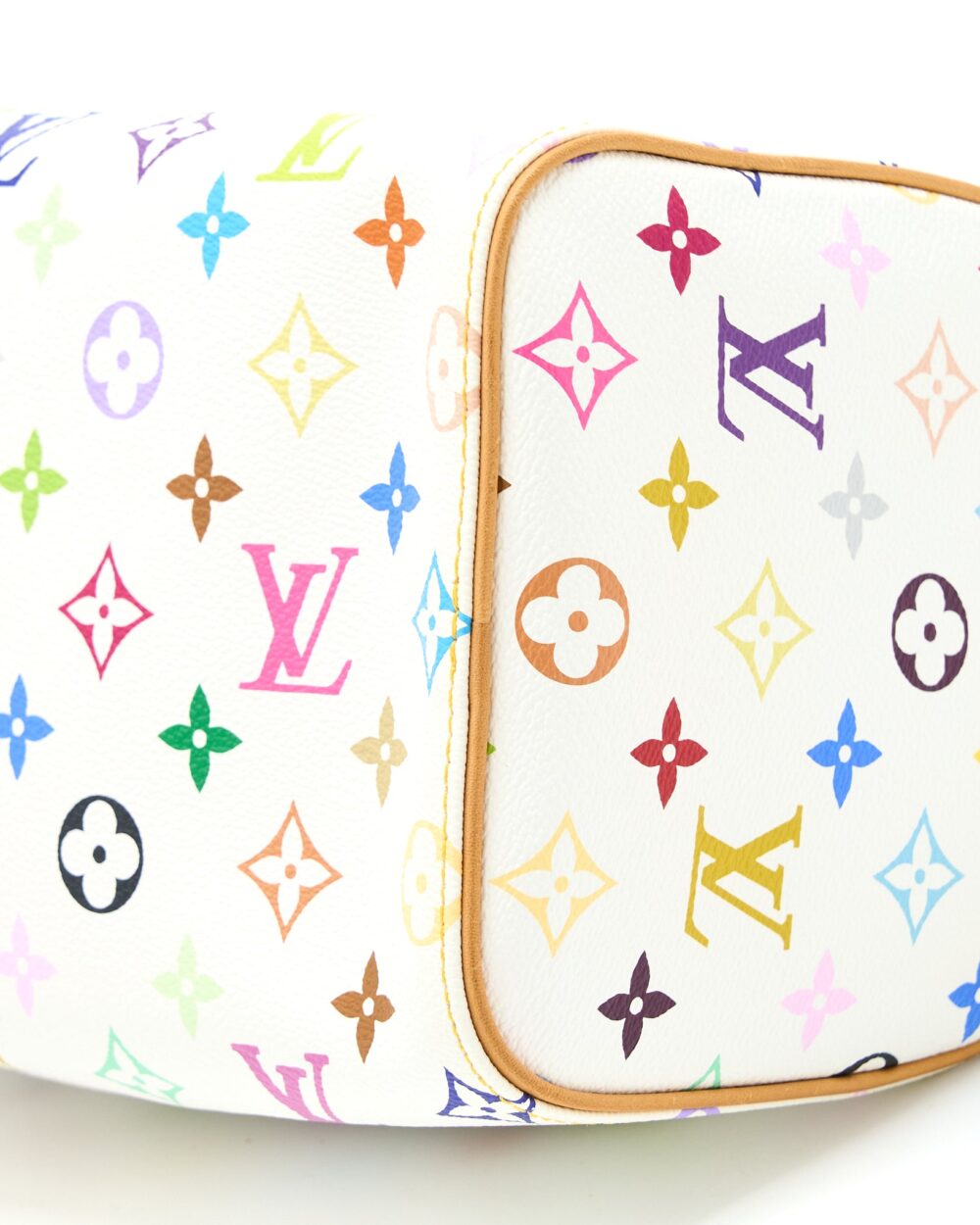 AAA Replica Louis Vuitton LV VINTAGE SPEEDY 25 LIMITED EDITION WHITE/MULTICOLOUR GHW
