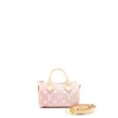 AAA Replica Louis Vuitton LV NANO SPEEDY MONOGRAM JACQUARD DENIM PINK