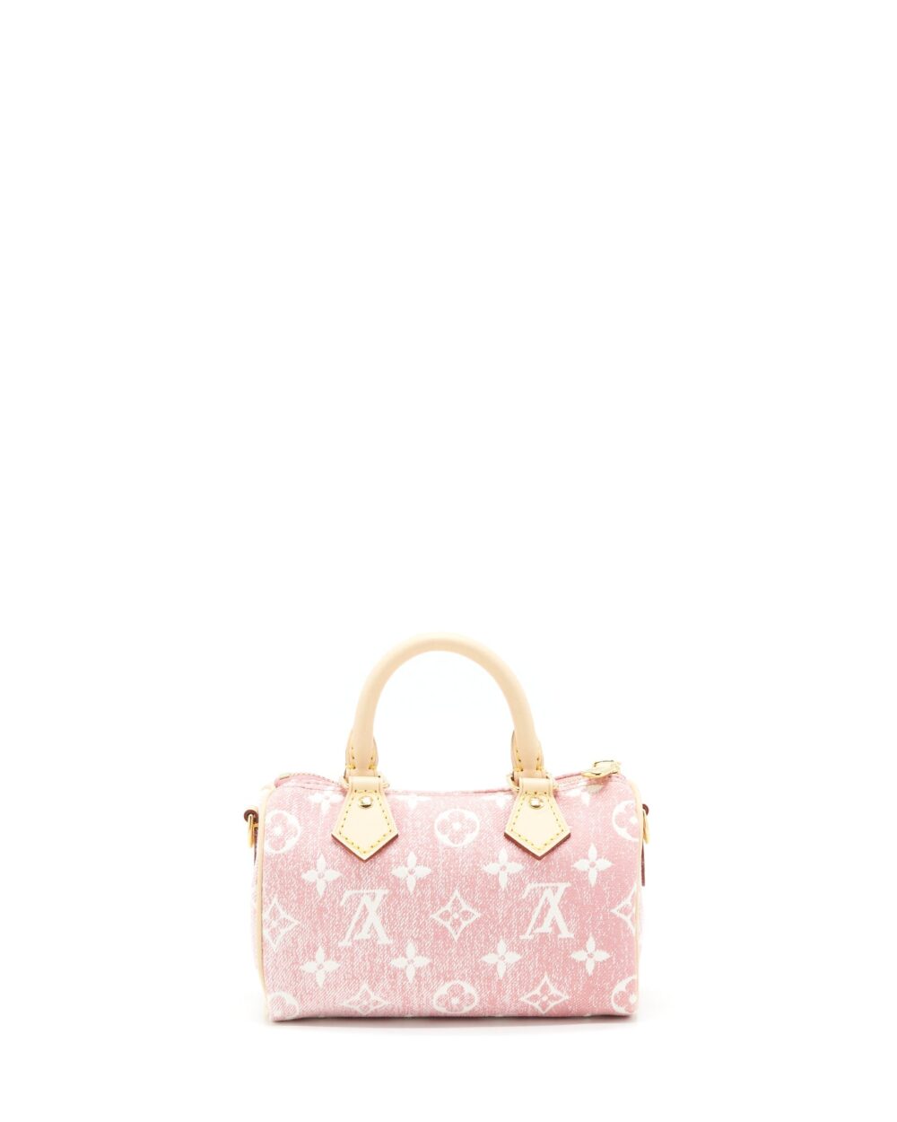 AAA Replica Louis Vuitton LV NANO SPEEDY MONOGRAM JACQUARD DENIM PINK